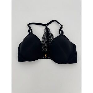 Lively Women Black Lace Racerback Front-Clasp T-Shirt Bra 32C WL0621